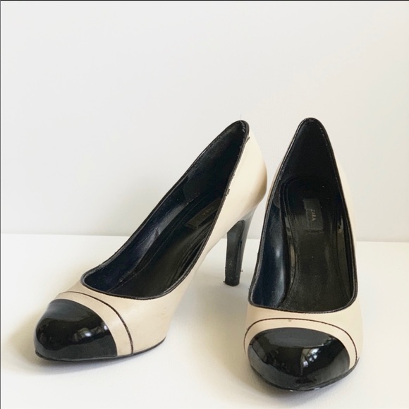 Zara Shoes - 🔥Zara leather  HighHeels Chanel  Design 👠